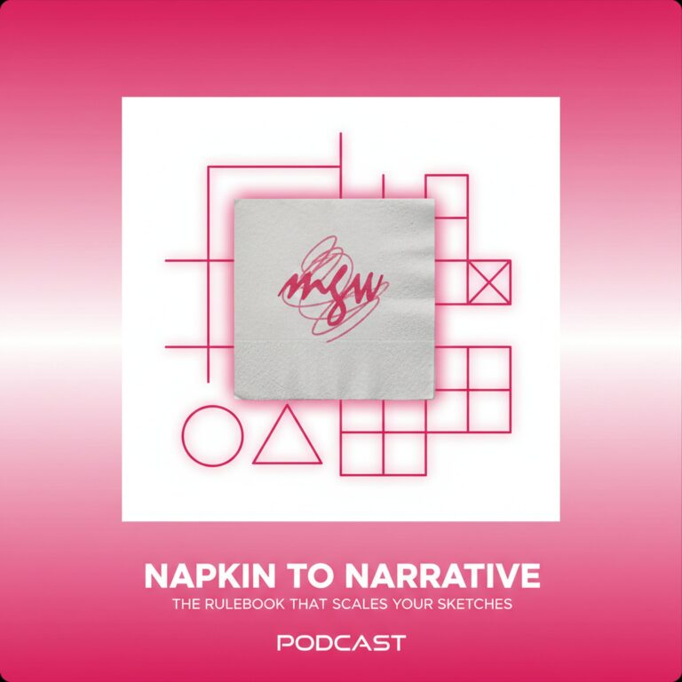 Napkin to Narrative: The Rulebook That Scales Your Sketches